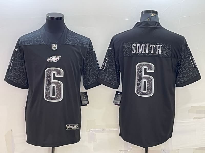 Philadelphia Eagles Black RFLCTV NFL Jersey