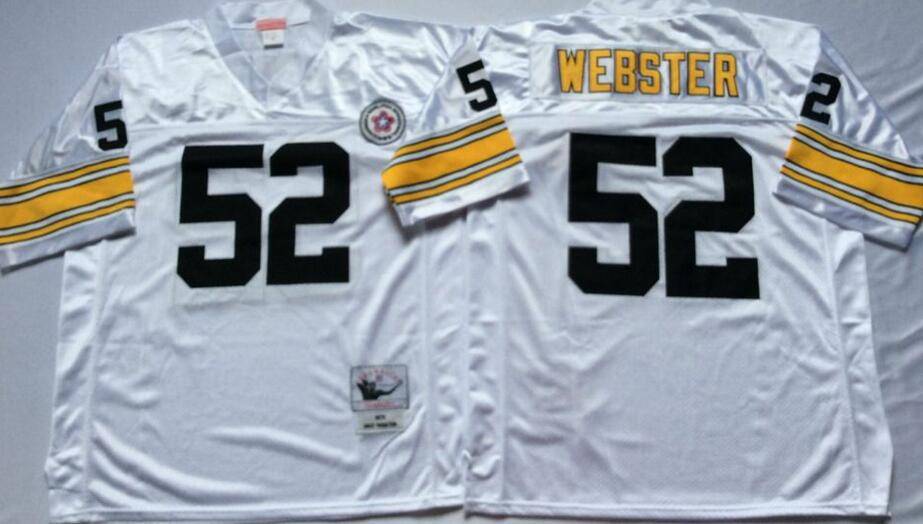 Pittsburgh Steelers White Retro NFL Jersey