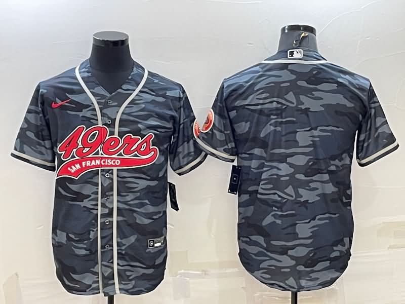 San Francisco 49ers Camouflage MLB&NFL Jersey 03