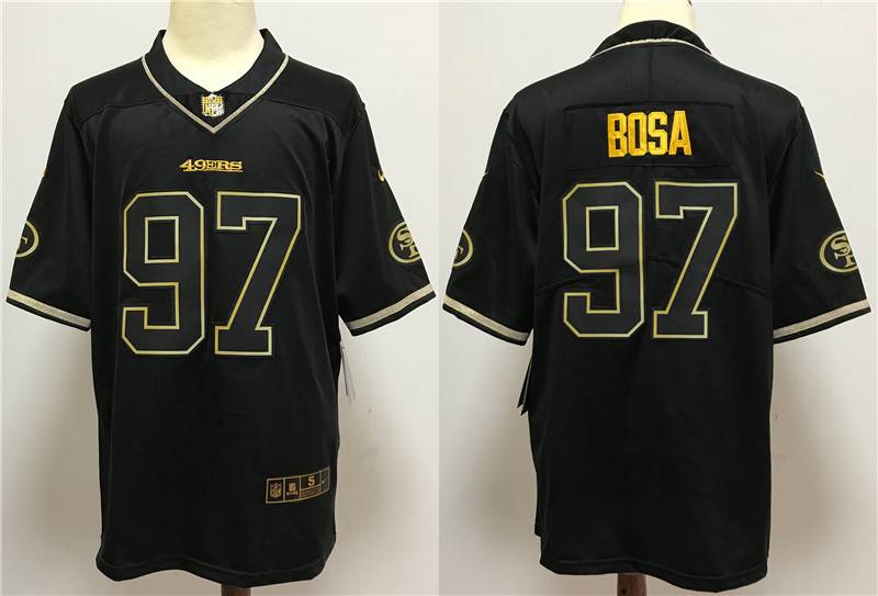 San Francisco 49ers Black Gold Retro NFL Jersey San Francisco 49ers Black Gold Retro NFL Jersey