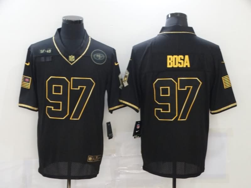 San Francisco 49ers Black Gold Retro NFL Jersey 02 San Francisco 49ers Black Gold Retro NFL Jersey 02