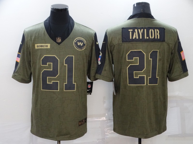 Washington Football Team Olive Salute To Service NFL Jersey Washington Football Team Olive Salute To Service NFL Jersey
