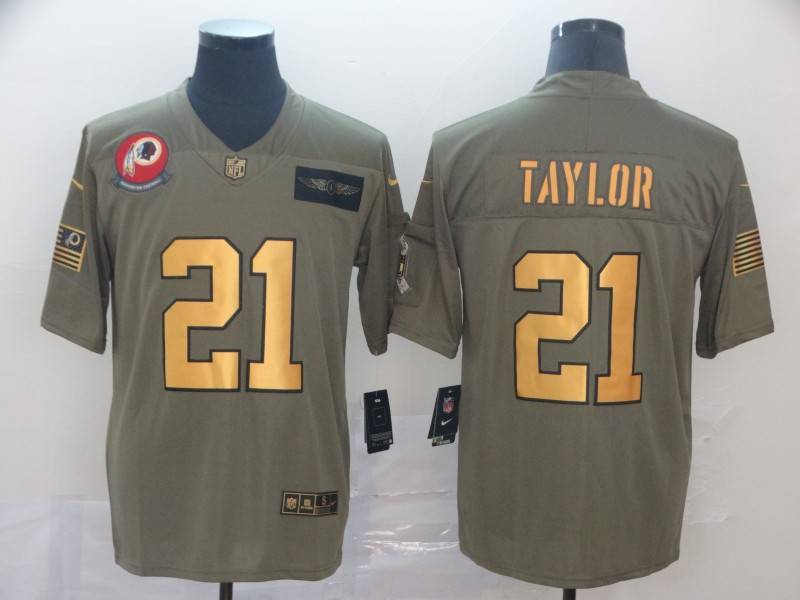 Washington Football Team Olive Salute To Service NFL Jersey 03 Washington Football Team Olive Salute To Service NFL Jersey 03