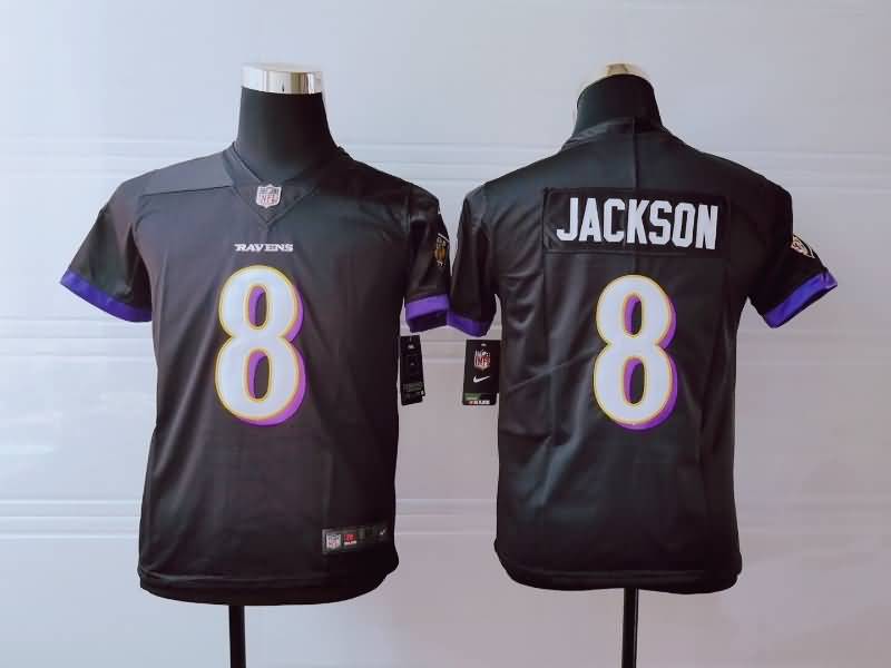 Kids Baltimore Ravens Black #8 JACKSON NFL Jersey Kids Baltimore Ravens Black #8 JACKSON NFL Jersey