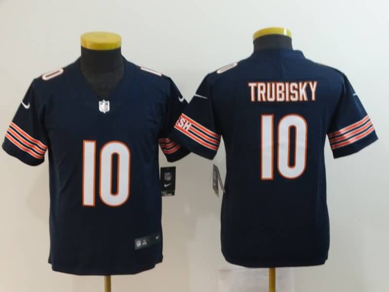 Kids Chicago Bears Dark Blue #10 TRUBISKY NFL Jersey Kids Chicago Bears Dark Blue #10 TRUBISKY NFL Jersey