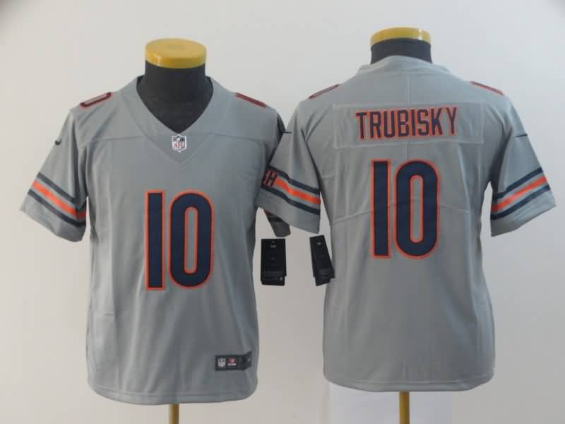 Kids Chicago Bears Grey #10 TRUBISKY Inverted Legend NFL Jersey Kids Chicago Bears Grey #10 TRUBISKY Inverted Legend NFL Jersey