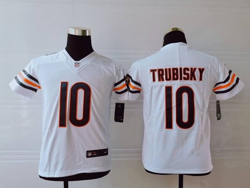 Kids Chicago Bears White #10 TRUBISKY NFL Jersey Kids Chicago Bears White #10 TRUBISKY NFL Jersey
