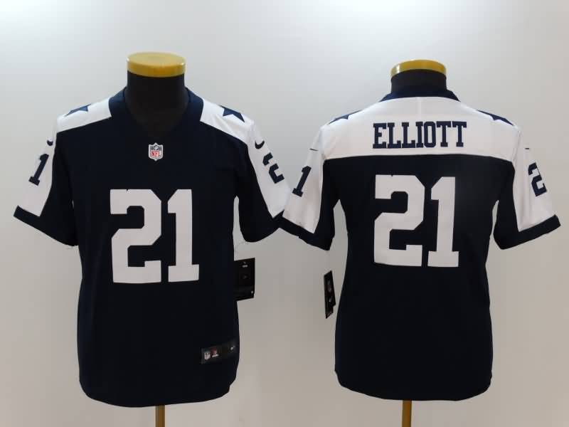 Kids Dallas Cowboys Dark Blue #21 ELLIOTT NFL Jersey 02 Kids Dallas Cowboys Dark Blue #21 ELLIOTT NFL Jersey 02