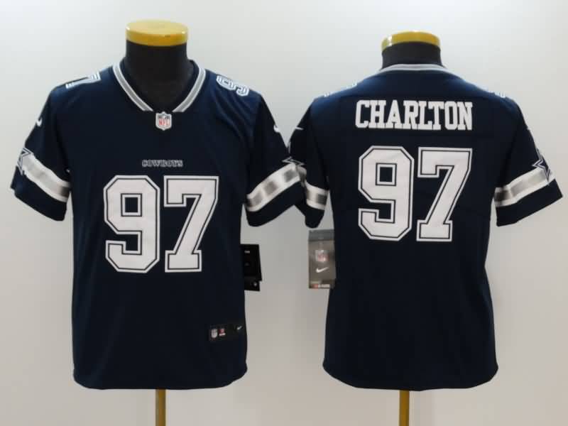 Kids Dallas Cowboys Dark Blue #97 CHARLTON NFL Jersey Kids Dallas Cowboys Dark Blue #97 CHARLTON NFL Jersey