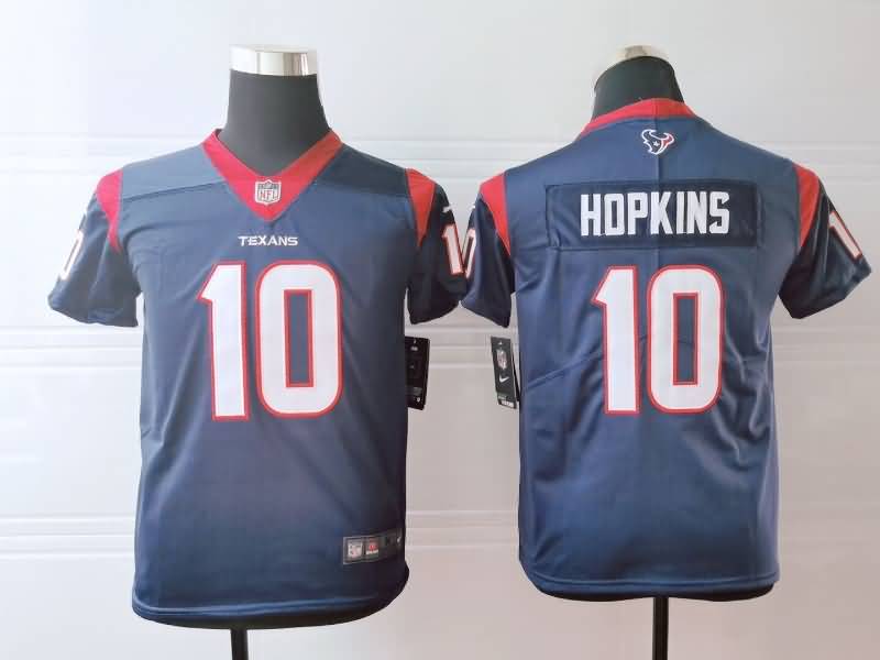 Kids Houston Texans Dark Blue #10 HOPKINS NFL Jersey Kids Houston Texans Dark Blue #10 HOPKINS NFL Jersey