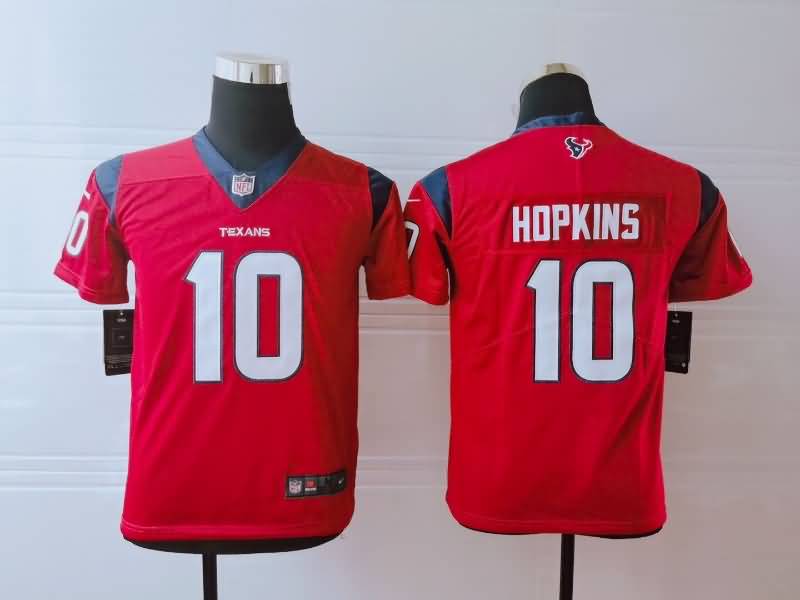 Kids Houston Texans Red #10 HOPKINS NFL Jersey Kids Houston Texans Red #10 HOPKINS NFL Jersey