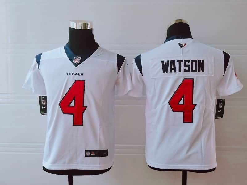 Kids Houston Texans White #4 WATSON NFL Jersey Kids Houston Texans White #4 WATSON NFL Jersey