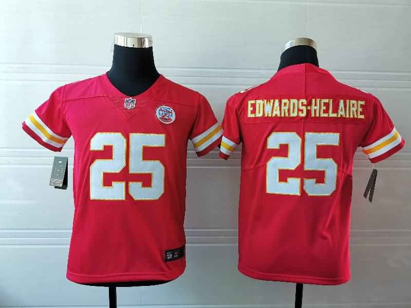 Kids Kansas City Chiefs Red #25 EDWARDS-HELAIRE NFL Jersey Kids Kansas City Chiefs Red #25 EDWARDS-HELAIRE NFL Jersey