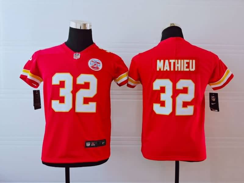 Kids Kansas City Chiefs Red #32 MATHIEU NFL Jersey Kids Kansas City Chiefs Red #32 MATHIEU NFL Jersey