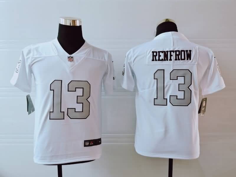 Kids Las Vegas Raiders White #13 RENFROW NFL Jersey Kids Las Vegas Raiders White #13 RENFROW NFL Jersey