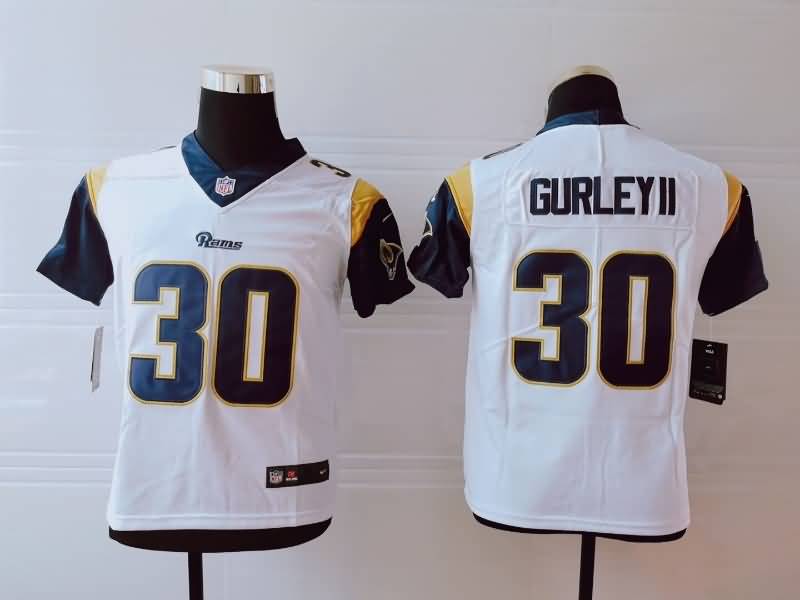 Kids Los Angeles Rams White #30 GURLEY II NFL Jersey Kids Los Angeles Rams White #30 GURLEY II NFL Jersey