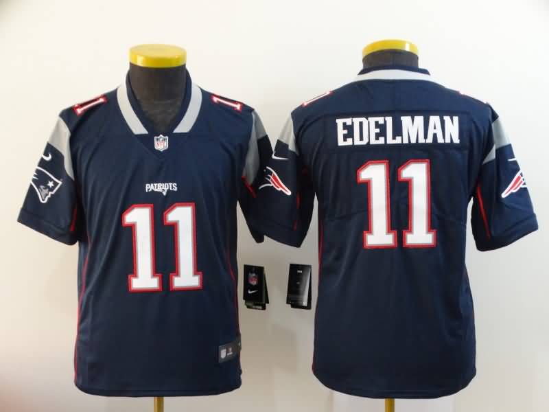 Kids New England Patriots Dark Blue #11 EDELMAN NFL Jersey Kids New England Patriots Dark Blue #11 EDELMAN NFL Jersey