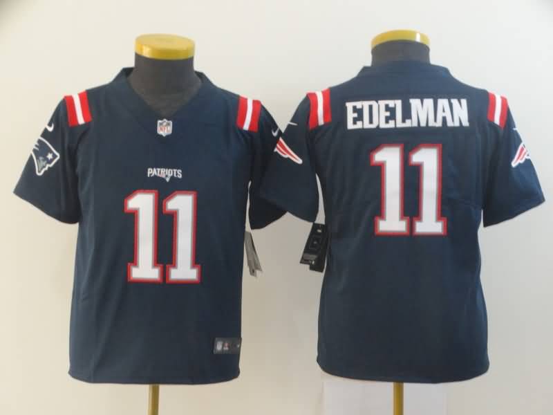 Kids New England Patriots Dark Blue #11 EDELMAN NFL Jersey 02 Kids New England Patriots Dark Blue #11 EDELMAN NFL Jersey 02