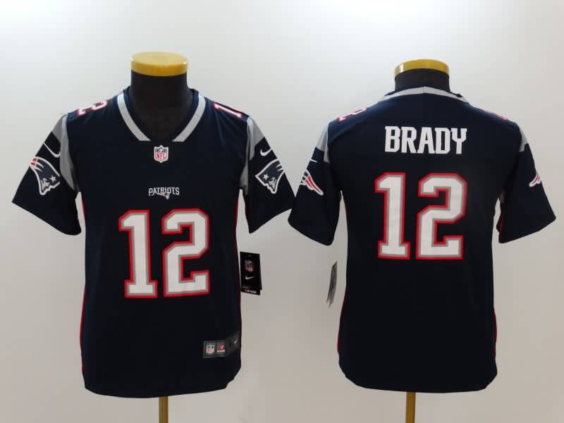 Kids New England Patriots Dark Blue #12 BRADY NFL Jersey Kids New England Patriots Dark Blue #12 BRADY NFL Jersey