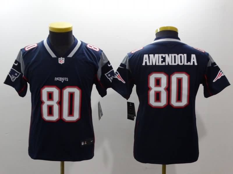 Kids New England Patriots Dark Blue #80 AMENDOLA NFL Jersey Kids New England Patriots Dark Blue #80 AMENDOLA NFL Jersey
