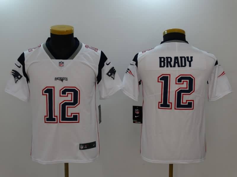 Kids New England Patriots White #12 BRADY NFL Jersey Kids New England Patriots White #12 BRADY NFL Jersey