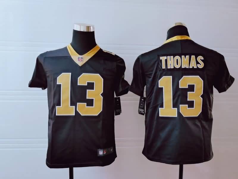 Kids New Orleans Saints Black #13 THOMAS NFL Jersey Kids New Orleans Saints Black #13 THOMAS NFL Jersey