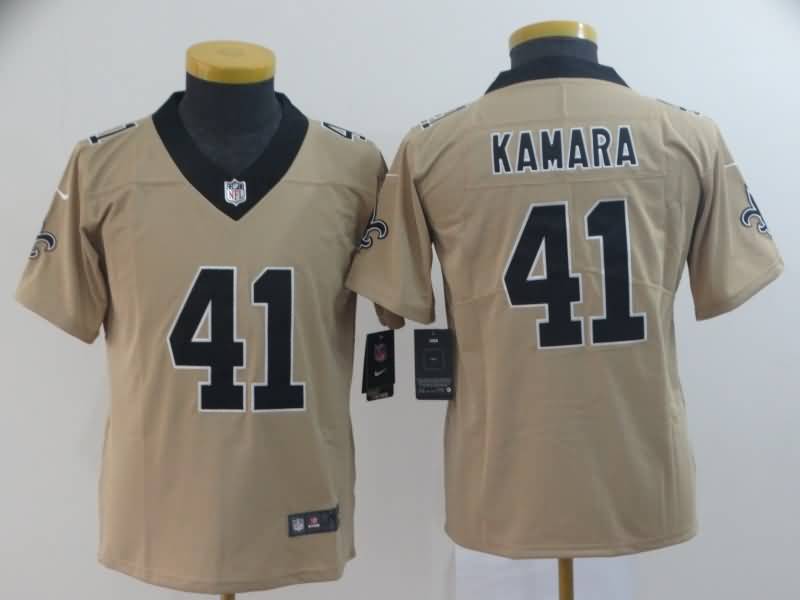 Kids New Orleans Saints Tan #41 KAMARA Inverted Legend NFL Jersey Kids New Orleans Saints Tan #41 KAMARA Inverted Legend NFL Jersey