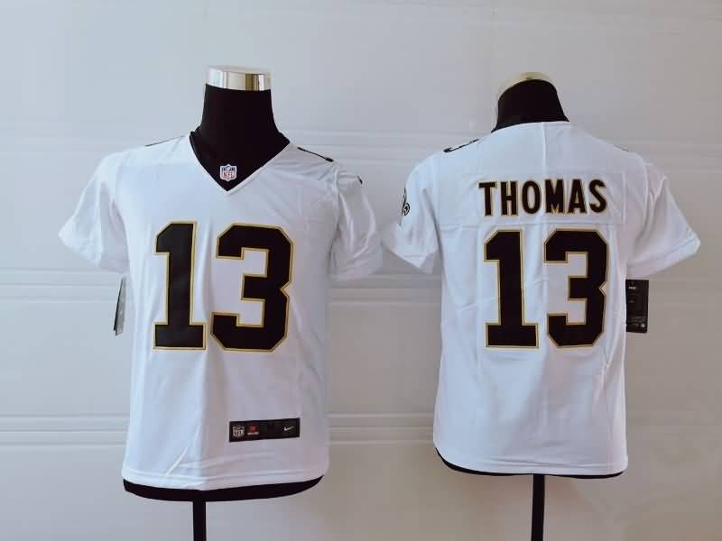 Kids New Orleans Saints White #13 THOMAS NFL Jersey Kids New Orleans Saints White #13 THOMAS NFL Jersey