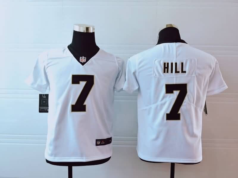 Kids New Orleans Saints White #7 HILL NFL Jersey Kids New Orleans Saints White #7 HILL NFL Jersey