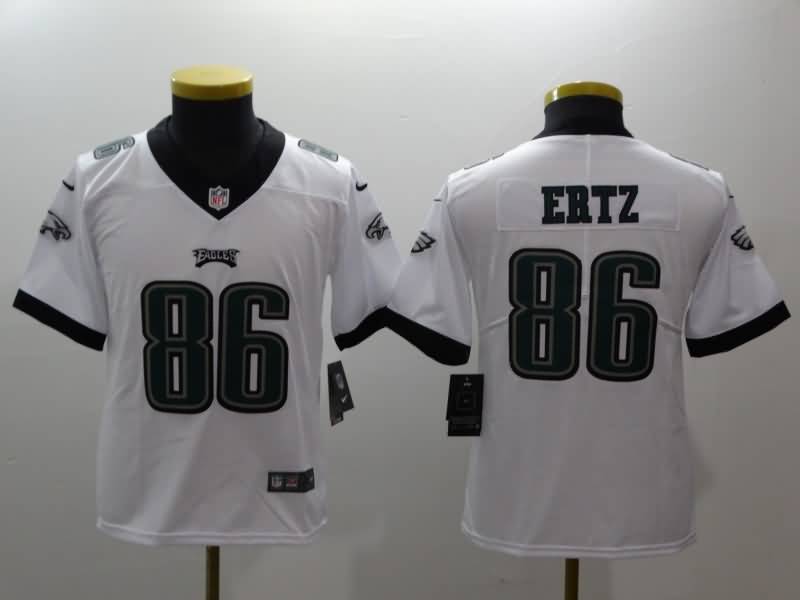Kids Philadelphia Eagles White #86 ERTZ NFL Jersey Kids Philadelphia Eagles White #86 ERTZ NFL Jersey