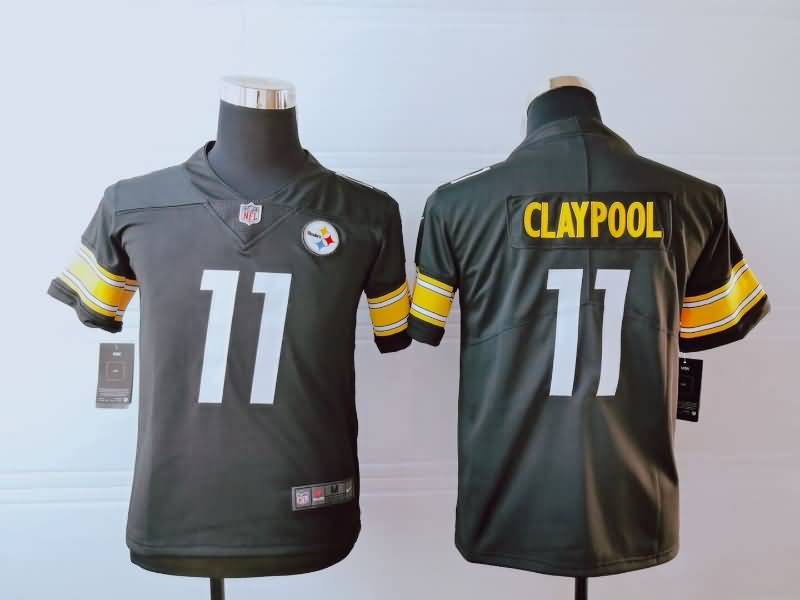 Kids Pittsburgh Steelers Black #11 CLAYPOOL NFL Jersey Kids Pittsburgh Steelers Black #11 CLAYPOOL NFL Jersey