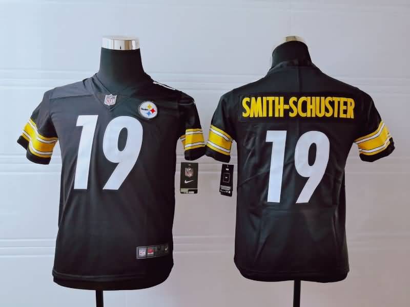 Kids Pittsburgh Steelers Black #19 SMITH-SCHUSTER NFL Jersey Kids Pittsburgh Steelers Black #19 SMITH-SCHUSTER NFL Jersey