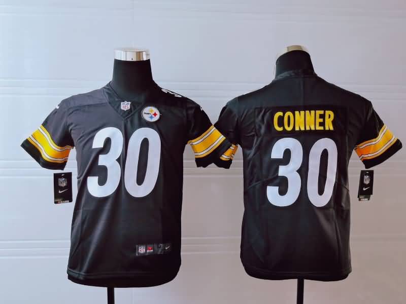 Kids Pittsburgh Steelers Black #30 CONNER NFL Jersey Kids Pittsburgh Steelers Black #30 CONNER NFL Jersey