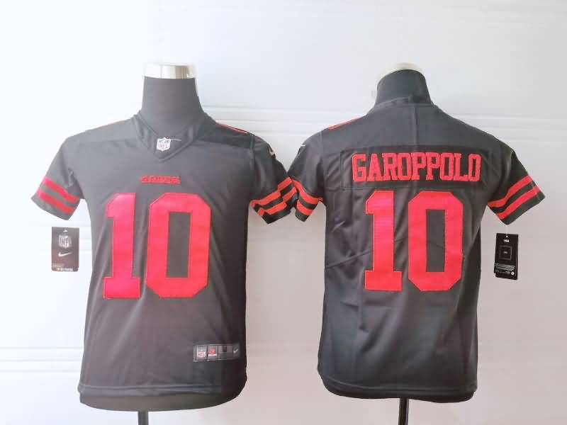 Kids San Francisco 49ers Black #10 GAROPPOLO NFL Jersey Kids San Francisco 49ers Black #10 GAROPPOLO NFL Jersey