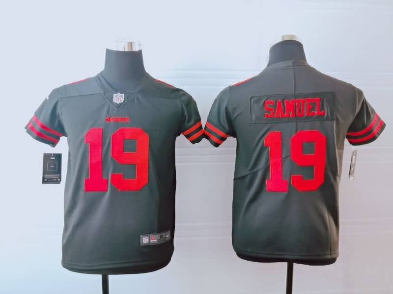 Kids San Francisco 49ers Black #19 SAMUEL NFL Jersey Kids San Francisco 49ers Black #19 SAMUEL NFL Jersey
