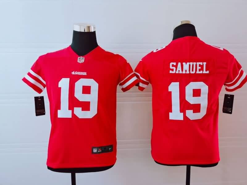 Kids San Francisco 49ers Red #19 SAMUEL NFL Jersey Kids San Francisco 49ers Red #19 SAMUEL NFL Jersey