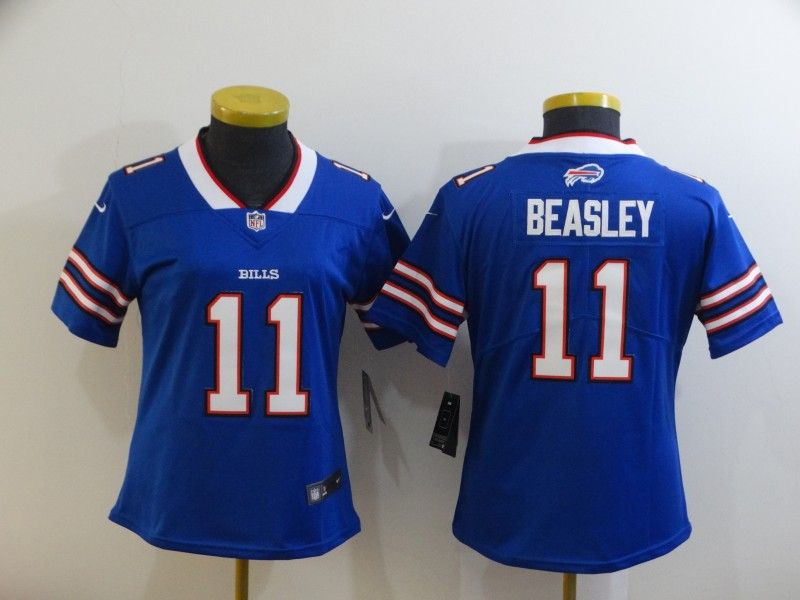 Buffalo Bills #11 BEASLEY Blue Women NFL Jersey Buffalo Bills #11 BEASLEY Blue Women NFL Jersey
