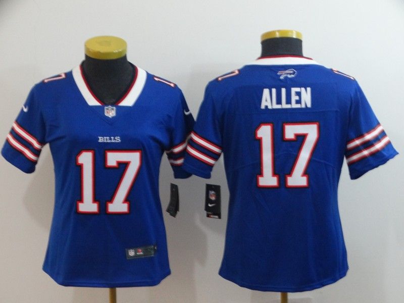 Buffalo Bills #17 ALLEN Blue Women NFL Jersey Buffalo Bills #17 ALLEN Blue Women NFL Jersey