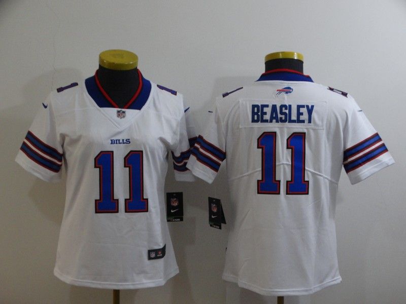Buffalo Bills #11 BEASLEY White Women NFL Jersey Buffalo Bills #11 BEASLEY White Women NFL Jersey