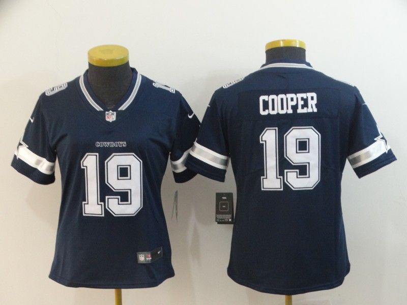 Dallas Cowboys #19 COOPER Dark Blue Women NFL Jersey Dallas Cowboys #19 COOPER Dark Blue Women NFL Jersey