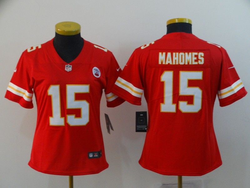 Kansas City Chiefs #15 MAHOMES Red Women NFL Jersey Kansas City Chiefs #15 MAHOMES Red Women NFL Jersey