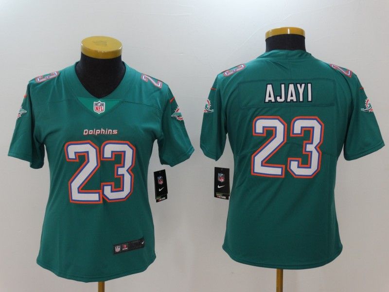 Miami Dolphins #23 AJAYI Green Women NFL Jersey Miami Dolphins #23 AJAYI Green Women NFL Jersey
