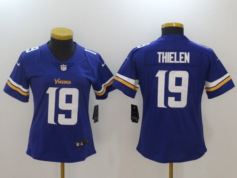 Minnesota Vikings #19 THIELEN Blue Women NFL Jersey Minnesota Vikings #19 THIELEN Blue Women NFL Jersey