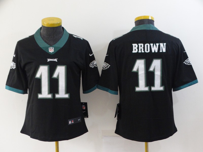 Philadelphia Eagles Black #11 BROWN Women NFL Jersey Philadelphia Eagles Black #11 BROWN Women NFL Jersey