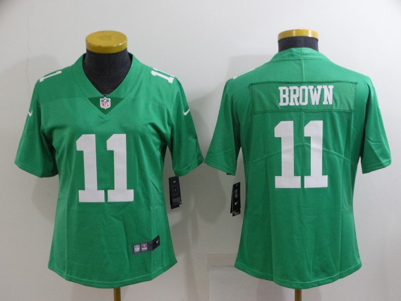 Philadelphia Eagles Green #11 BROWN Women NFL Jersey Philadelphia Eagles Green #11 BROWN Women NFL Jersey