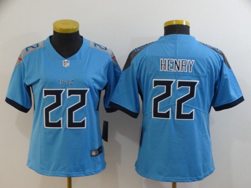 Tennessee Titans #22 HENRY Blue Women NFL Jersey Tennessee Titans #22 HENRY Blue Women NFL Jersey