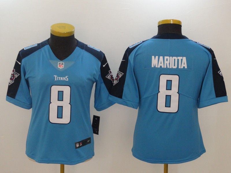 Tennessee Titans #8 MARIOTA Blue Women NFL Jersey Tennessee Titans #8 MARIOTA Blue Women NFL Jersey