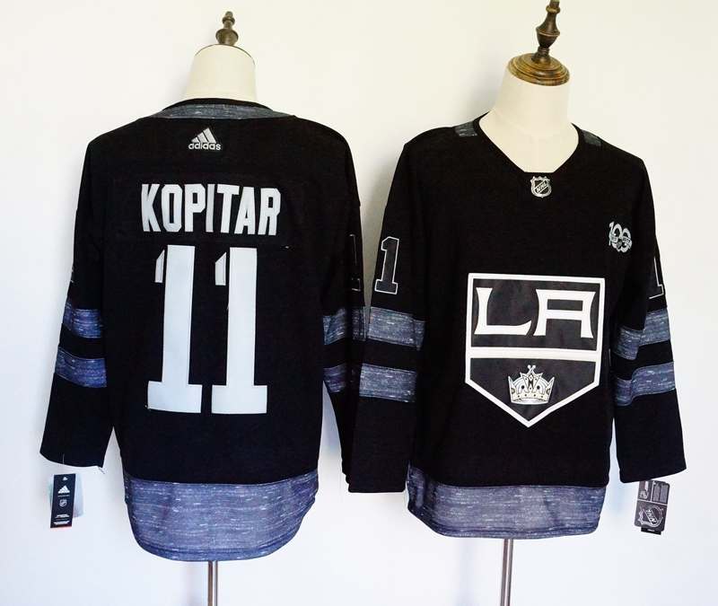Los Angeles Kings Black #11 KOPITAR 100th Anniversary NHL Jersey Los Angeles Kings Black #11 KOPITAR 100th Anniversary NHL Jersey