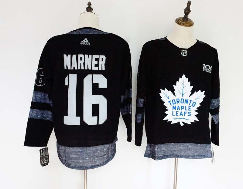 Toronto Maple Leafs Black #16 MARNER 100th Anniversary NHL Jersey Toronto Maple Leafs Black #16 MARNER 100th Anniversary NHL Jersey