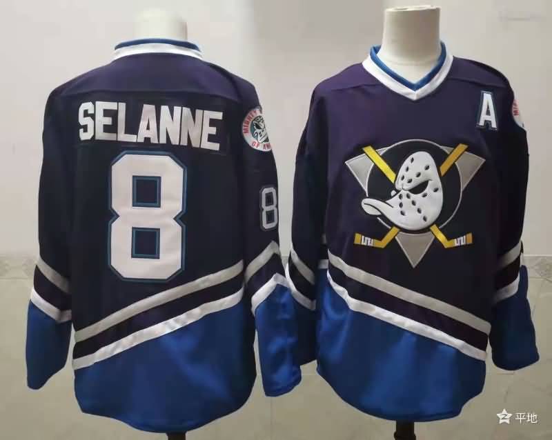 Anaheim Ducks Dark Blue #8 SELANNE NHL Jersey Anaheim Ducks Dark Blue #8 SELANNE NHL Jersey